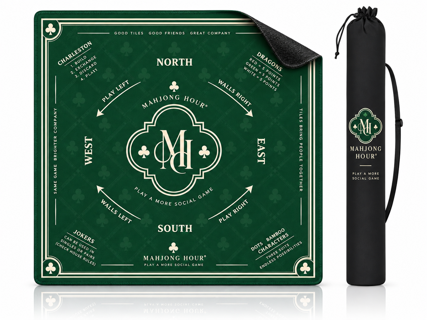 Heritage Green Club American Mahjong Playing Mat