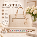 Ivory American Mahjong Set with Carrying Bag – 166 Tiles, 4 Racks & Complete Accessories