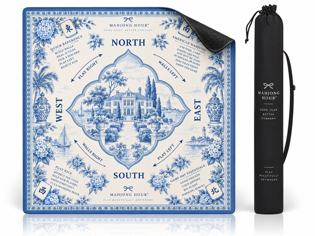 Blue Manor American Mahjong Playing Mat product view