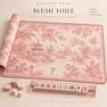 Blush Toile Mahjong Playing Mat
